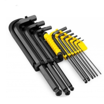 [69-256] Llaves Hexagonales / Allen Pro / 9 Unidades PLEGABLES, METRICAS DE 1.5 A 10 MM. STANLEY/ DEWALT-TABLA-B2