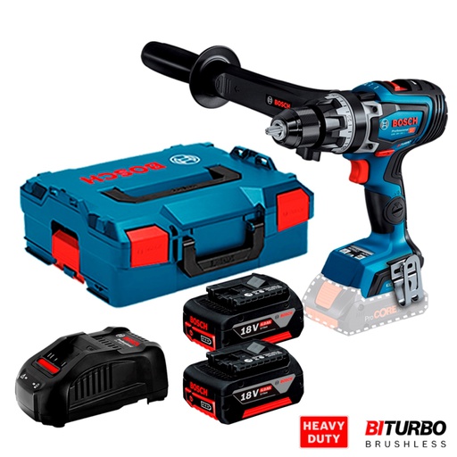 [19J5-COMBO-4] Taladro inalambrico 18V BOSCH GSB 18V-150 C + PERCUTOR / BITURBO / BOSCH-