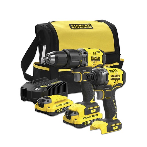 [SBDI461D2S-B3] Combo Taladro SBD715+SBI810 / 2 Bateria 1 Cargador / 20 Volt / STANLEY / DEWALT-1-E-2-A