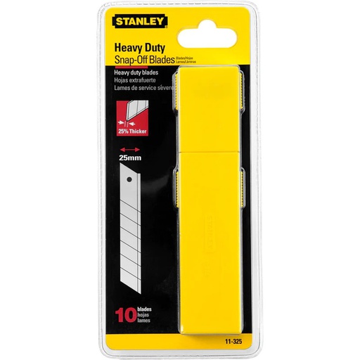 [11-325T] Cuchilla / Repuesto 10 Piezas ( 1&quot; x 25 mm ) / STANLEY / DEWALT-TABLA-3