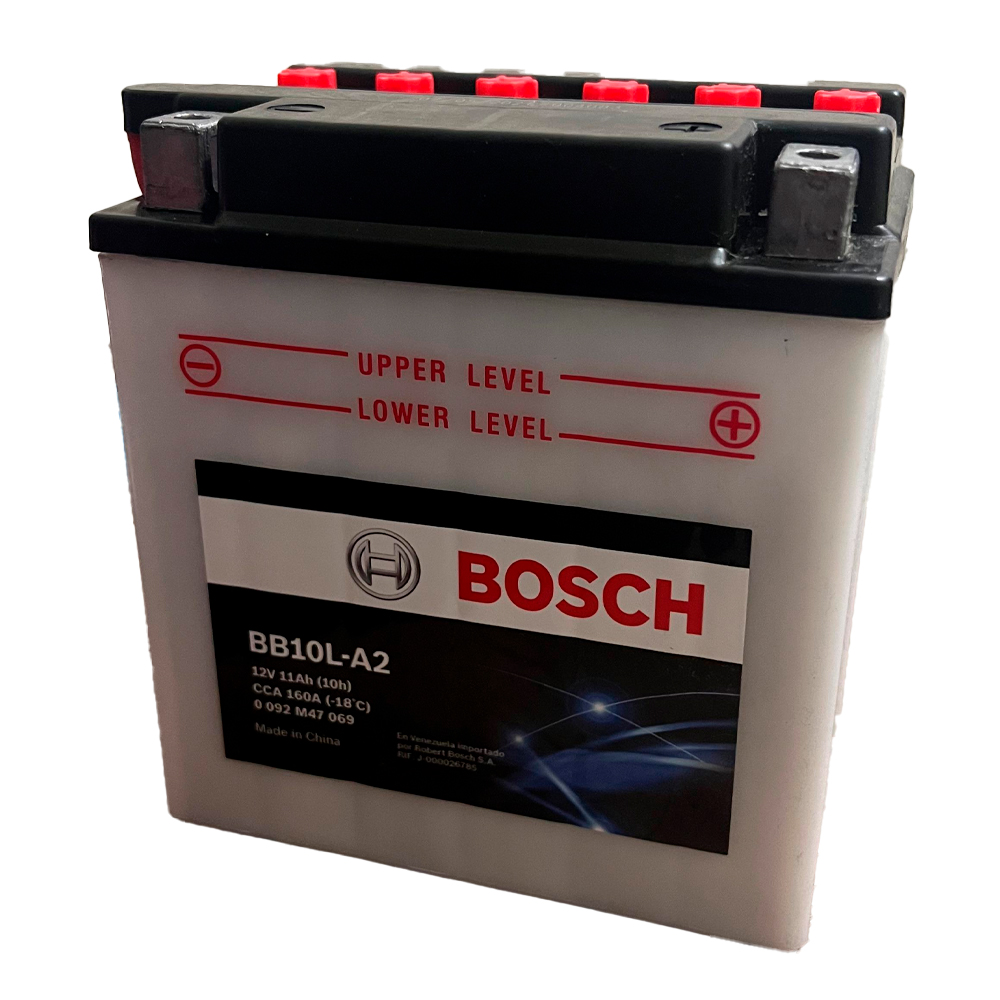 Bateria Moto BB10L-A2 / YB10L-A2 / 10 Ah / BOSCH | CONSTRUHERRAMIENTAS