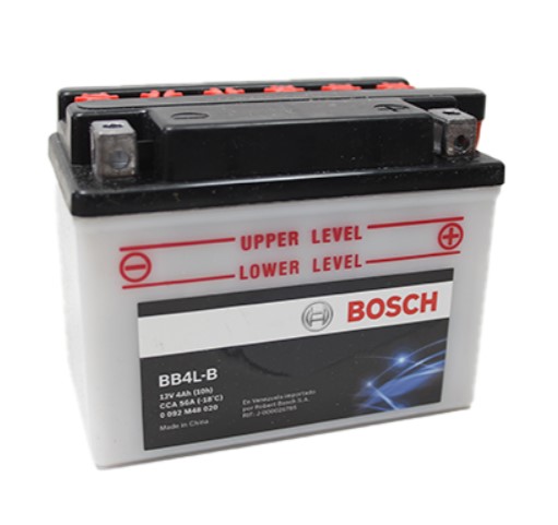 [0092M48020] Bateria Moto BB4L-B / YB4L-B / BOSCH / 4 Ah / BOSCH-