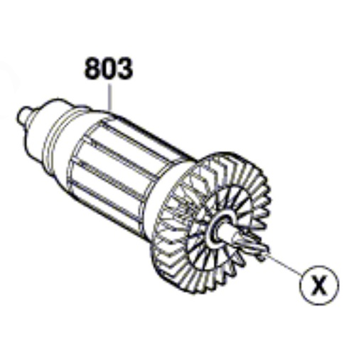 [1619PA8318] Inducido Taladro GBM 1600 RE / BOSCH-4-D-3-C