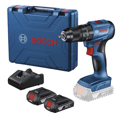 [19K3] Taladro inalambrico 18V BOSCH GSB 185-LI + PERCUCION / BOSCH-12-D-1