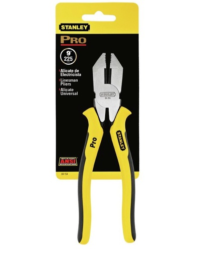 [84-154LA] Alicate Electricista 9"/ PRO / STANLEY / DEWALT-----TABLA-B2