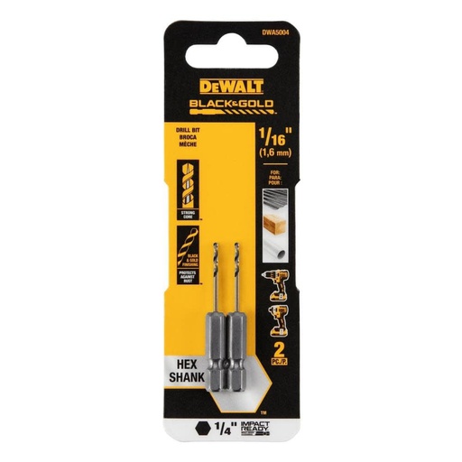 [DWA5004] Broca Metal Madera / HEXAGONAL / 1/16" / DEWALT-Tabla-3