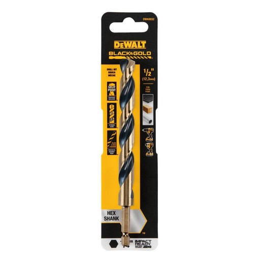 [DWA5032] Broca Metal Madera / HEXAGONAL / 1/2" / DEWALT-Tabla-3