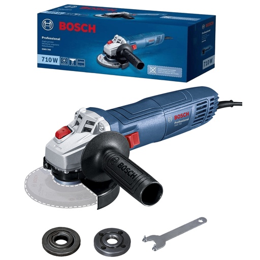 [13A3-0G1] Amoladora 4 1/2" BOSCH GWS 700 / 710 Watt / Eje 5/8" / BOSCH-12-D-2