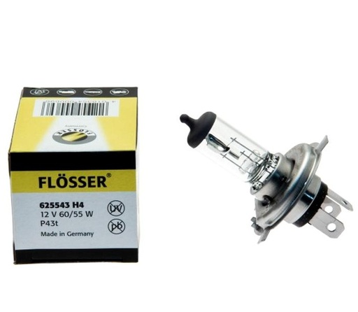 [625543] Bombilla Flosser / H4 / 12V / 60/55 W / P43T / BOSCH-