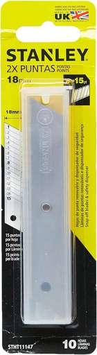 [STHT11147-840] Cuchilla / Repuesto 10 Piezas ( 3/4&quot; x 18 mm ) 15 Segmentos / STANLEY / DEWALT-TABLA-2