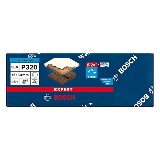 [2608900924] Lija Circular Gex Top BOSCH 6" G320 / 6 Hoyos / EXPERT / BOSCH-