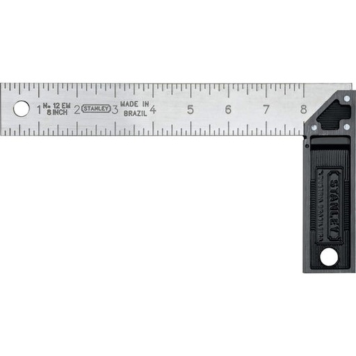 [46-532] Escuadra Metal  / Profesional 8" / STANLEY  / DEWALT-TABLA B2
