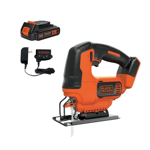 [BDCJS20C] Sierra Caladora BLACK + DECKER BDCJS20C 20V / 1 Bateria 1 Cargador/ DEWALT-5-A-2-A