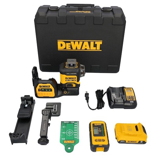 [DCLE34033D1] Nivel Laser Autonivelante 3 Lineas 360° / 12V 20V /Vertical horizontal/VERDE/High Precision/DEWALT-(B2)-16-B-2-C