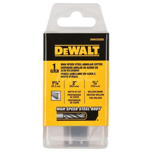 [DWAC02026] Broca Anular DEWALT 41.3 mm / 1-5/8" X 2" / DEWALT-