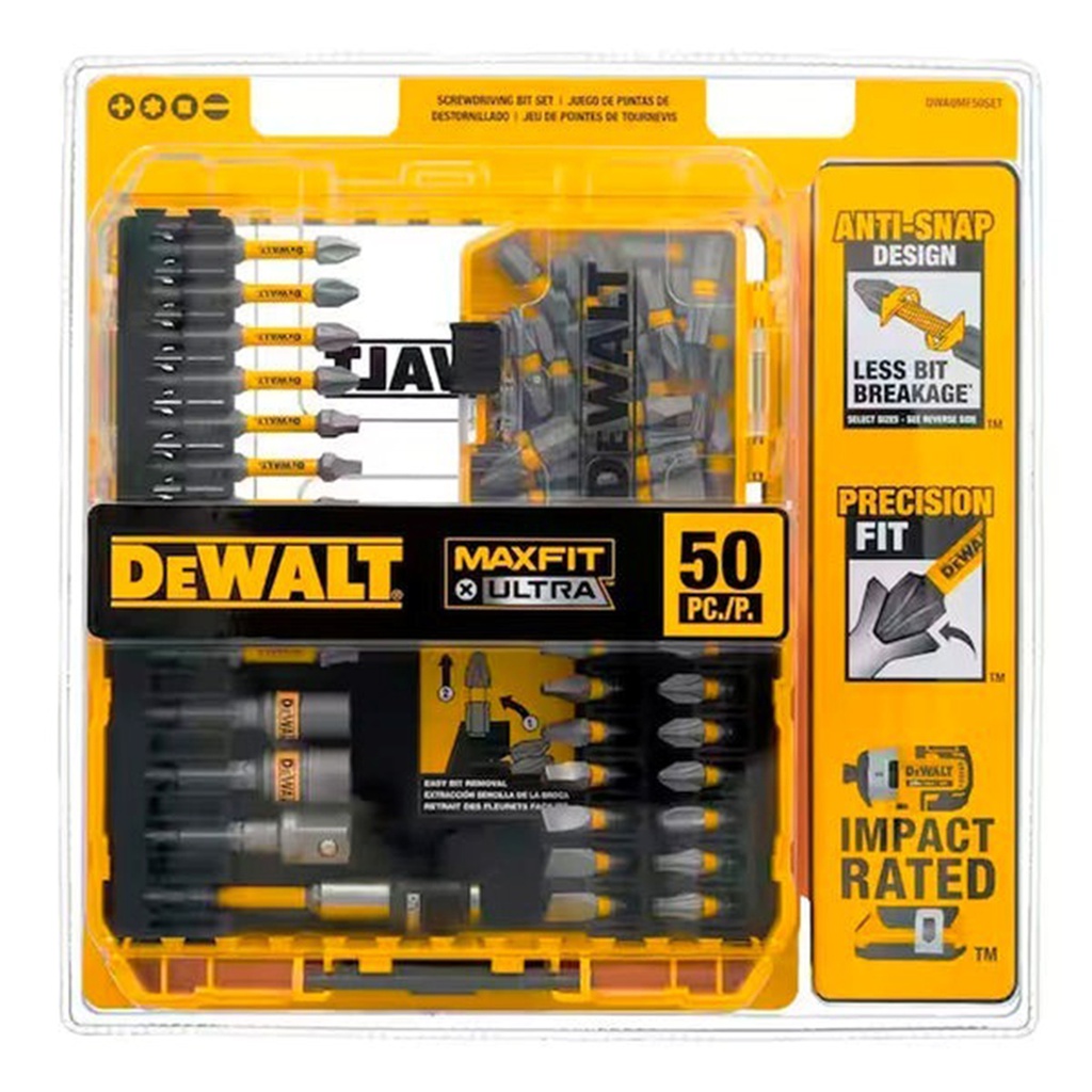 DEWALT Maxfit Schraubendreher-Set – 30-teilig, Schlagfest, Mit Anti-Schnapp-Funktion & Aufbewahrungskoffer