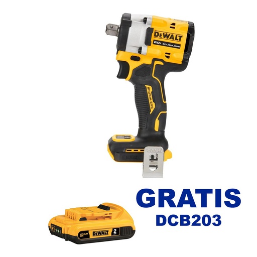 [DCF922B-OF] Pistola de Impacto 1/2&quot; DCF922B / BARETOOL / GRATIS DCB203 + DCB1102 / DEWALT-(2)