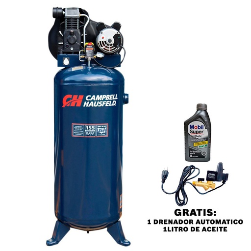 [C6037] Compresor 3.7 HP 60 Gal CAMPBELL HAUSFELD C6037 / AZUL / BOSCH-