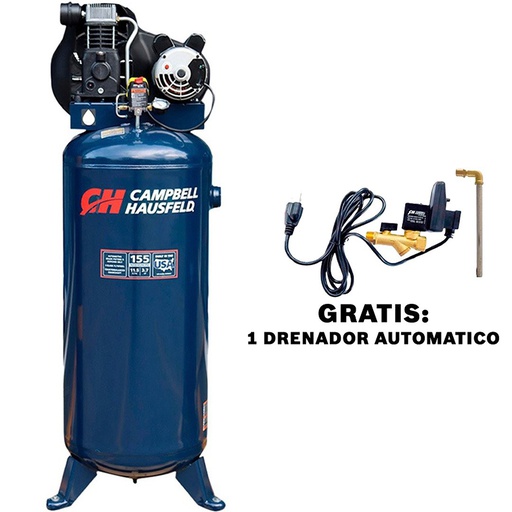 [C6037] Compresor 3.7 HP 60 Gal CAMPBELL HAUSFELD C6037 / AZUL / BOSCH-