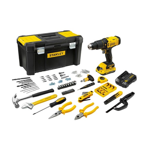 [SCD711C1H-B3] Taladro inalambrico 20 V STANLEY Lithium / FATMAX / Percucion SCD711C1H / 119 Accesorios / DEWALT-(B2)-16-A-1-A