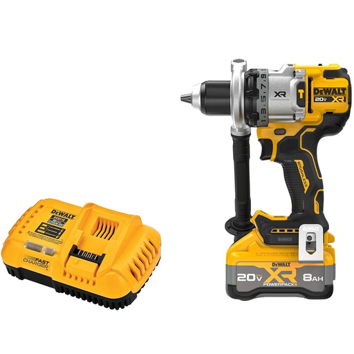 [DCD1007WW1] Taladro inalambrico 20 V DEWALT / DCD1007WW1 / 1-DCB2108 / 1-DCB118 / DEWALT-7-B-2-C-1/16-B-1-C