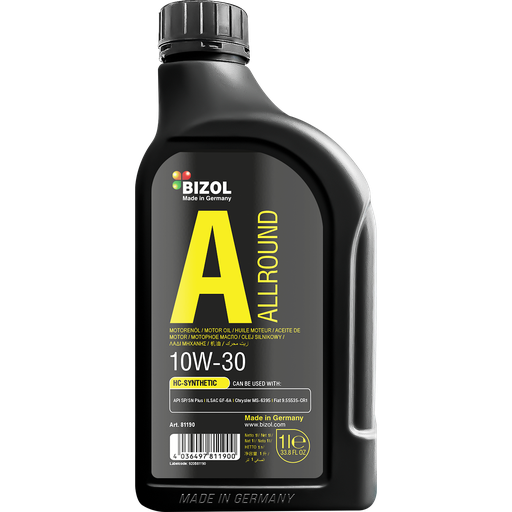 [81190] Aceite 10W30 Litro 1L - Allround HC SINTETICO / BIZOL / BOSCH-