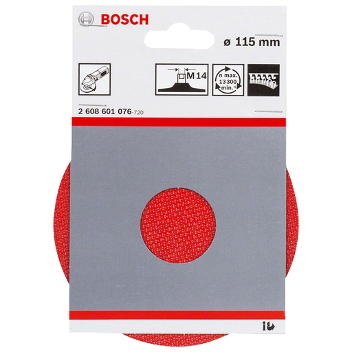 [2608601076] Plato de Hule 4 1/2&quot; BOSCH ( Con Velcro ) / BOSCH-TABLA-ACC