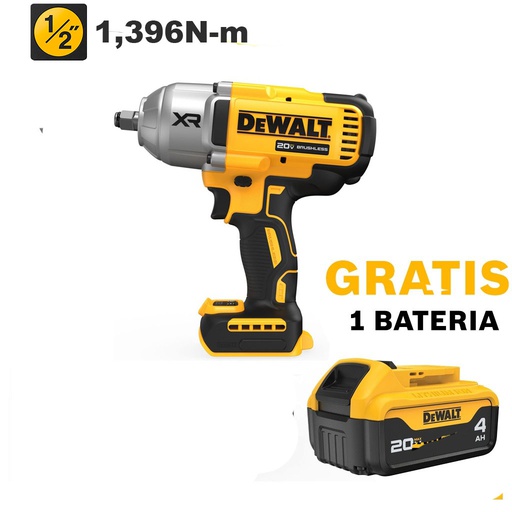 [DCF900B-OF1] Pistola de Impacto 1/2" DCF900B / 1,396 Nm / BARETOOL / GRATIS DCB204 / DEWALT-(B2)-PISO-2