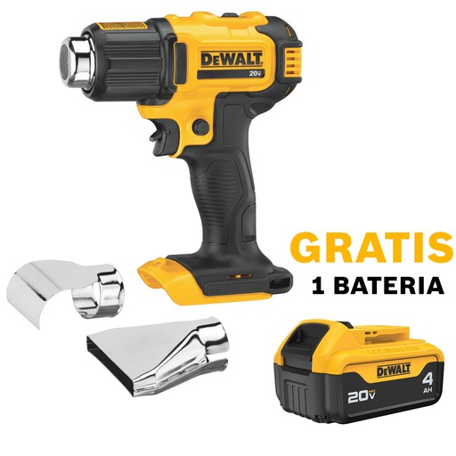 [DCE530B-OF1] Pistola de Calor 20 V DEWALT / BARETOOL / GRATIS DCB204 / DEWALT-(B2)-PISO-1