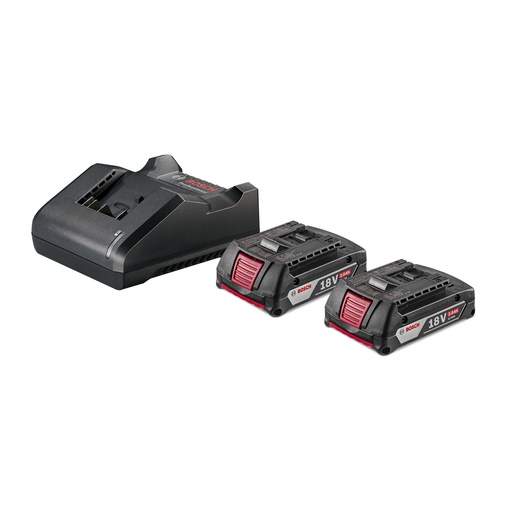 [1600A02RN2] Bateria BOSCH 18 V LITHIUM-IO / STARTER KIT / GAL 18V-20 / 2.0 Ah / BOSCH-14-B-1-A