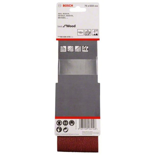 [2608606078] Lija de Banda 3X21 G 60, 80, 100, 3 PCS BEST / BOSCH-TABLA-5