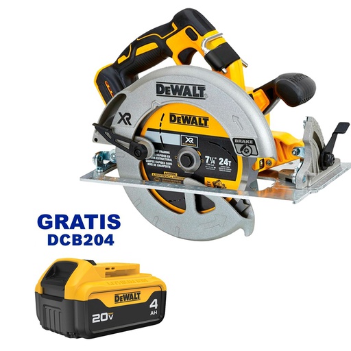 [DCS570B-OF1] Sierra Circular DEWALT 7 1/4&quot; 20V / DCS570B / BARETOOL /  GRATIS DCB204 / DEWALT-(2)