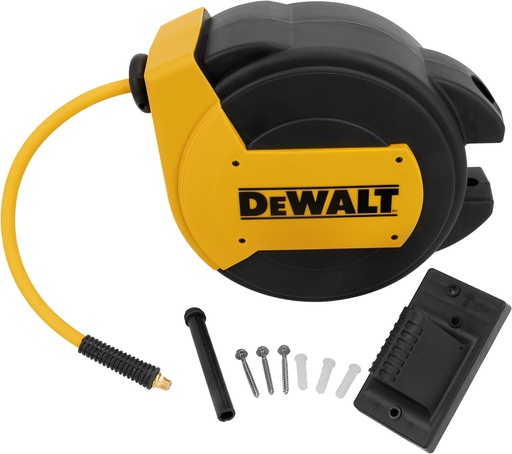 [DXCM024-0434] Manguera Con Carrete de 15 Metros ( 50 Pies ) Conector 1/4&quot; Grosor 3/8&quot; / POLIURETANO / DEWALT / DEWALT-