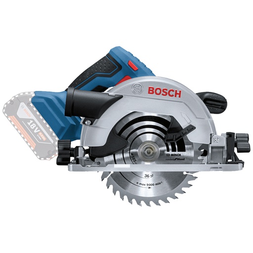 [16C1-2E1] Sierra Circular 6 1/2&quot; / 18V - GKS 185-LI / BARETOOL / BOSCH-
