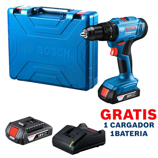 [06019K91G1] Taladro inalambrico 18V BOSCH GSB 183-LI / BARETOOL / GRATIS 1- Bateria 1- Cargador / BOSCH-