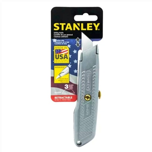 [10-079] Cuchilla Retractil USO GENERAL / MANGO METALICO / STANLEY / USA / DEWALT-TABLA 2