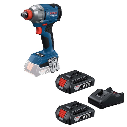 [19N2-1E5] Atornillador de Impacto 18V BOSCH GDX 18V-285 / 2- Baterias 1- Cargador / BOSCH-18-A-2