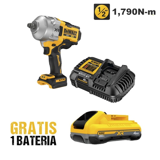 [DCF961B-OF] Pistola de Impacto 1/2" DCF961B-OF / 1,790 Nm / BARETOOL / GRATIS DCB2104 / DEWALT- PISO 2