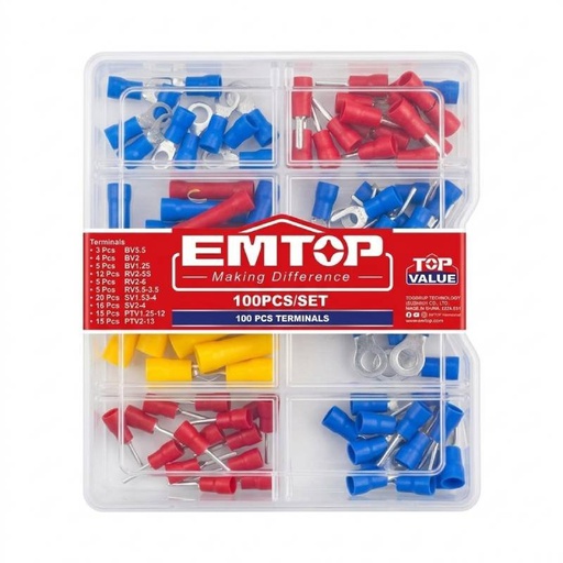 [EMTT1B01] Terminales Electricas Kit 100 / EMTOP / DEWALT-5-E-3