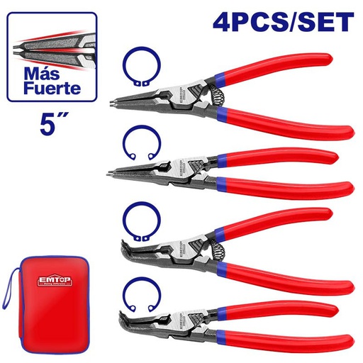 [EPLSC5411] Juego de Alicates Saca Seguros 5" / EMTOP / DEWALT-